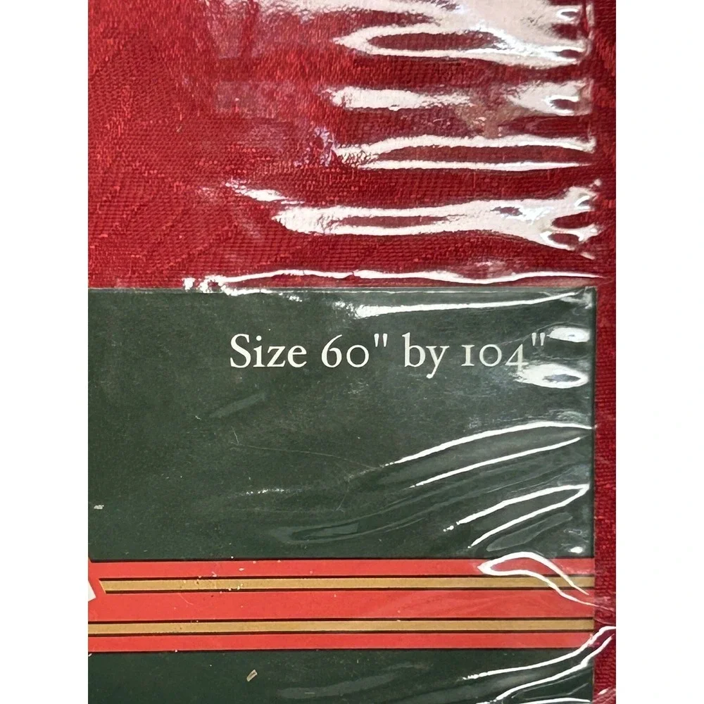 New Sultan's‎ Linens RED Poinsetta Holiday Tablecloth 60